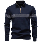 Malcolm Ferris | Quarter-Zip Cotton Sweater For Men