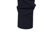 Birch Frost | Navy Fair Isle Half-Zip Christmas Jumper For Men