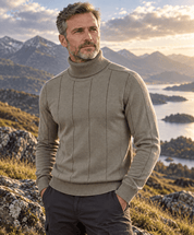 Duncan Ashby | Navy Turtleneck Sweater