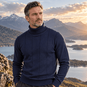 Duncan Ashby | Navy Turtleneck Sweater