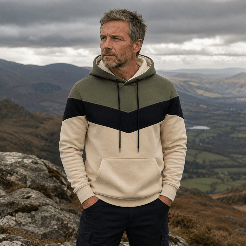 Duncan Fairweather | Colour-Block Hoodie With Fleece Lining