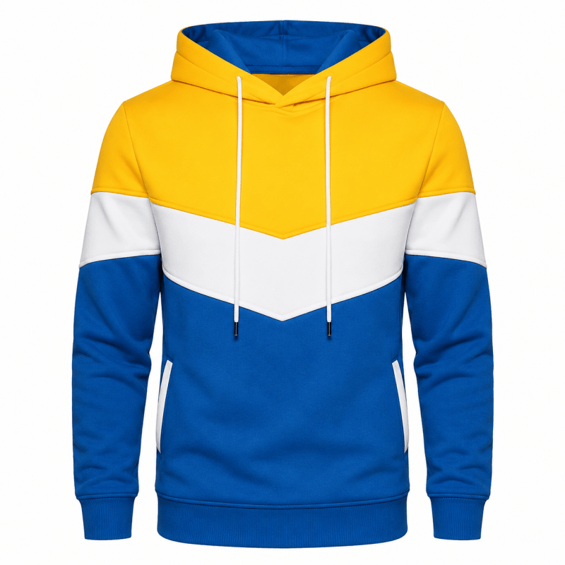 Duncan Fairweather | Colour-Block Hoodie With Fleece Lining