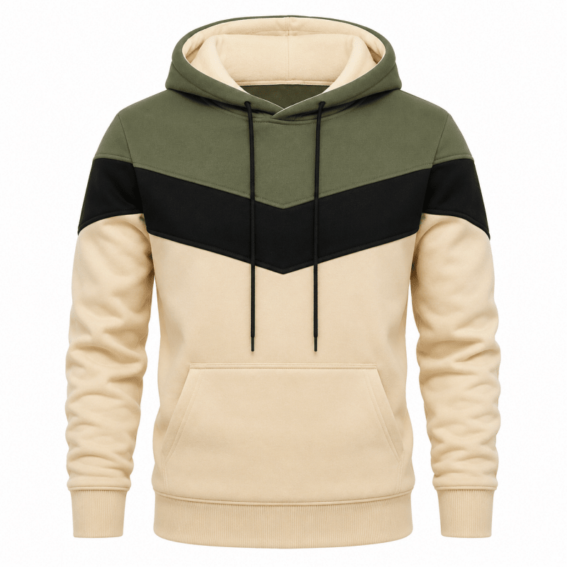 Duncan Fairweather | Colour-Block Hoodie With Fleece Lining