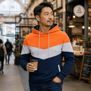 Duncan Fairweather | Colour-Block Hoodie With Fleece Lining