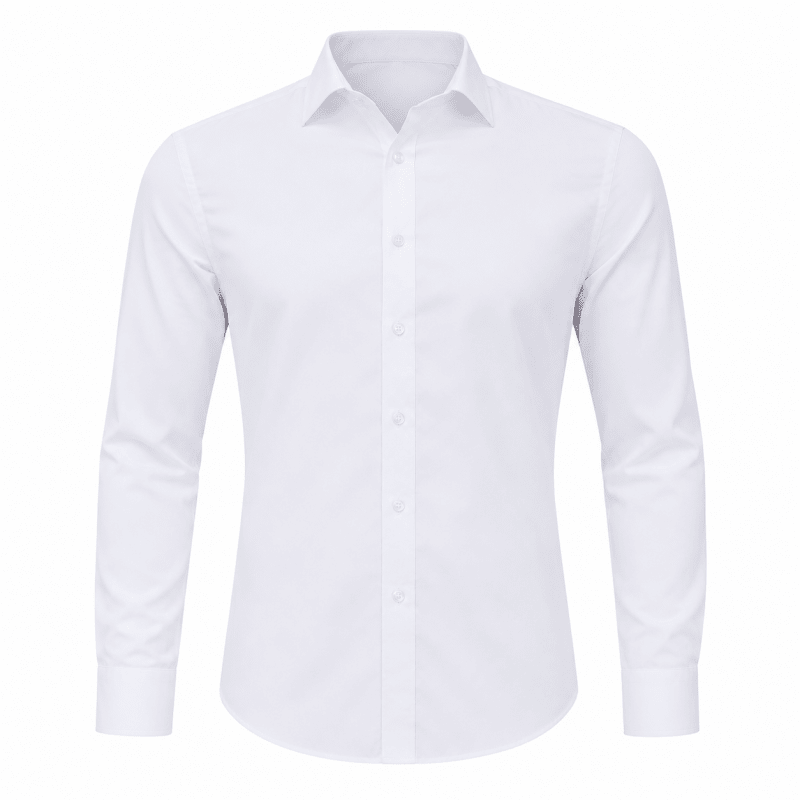 Malcolm Hastings | Navy Long Sleeve Shirt With Turn-Down Collar