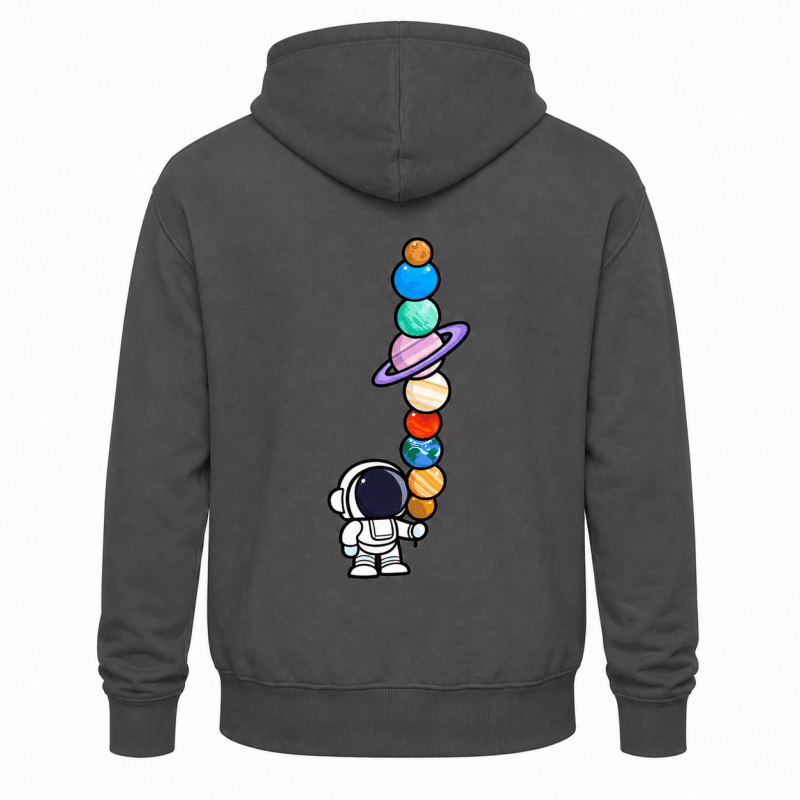 Callum Ashby | Cosmic Astronaut Hoodie With Planet Print