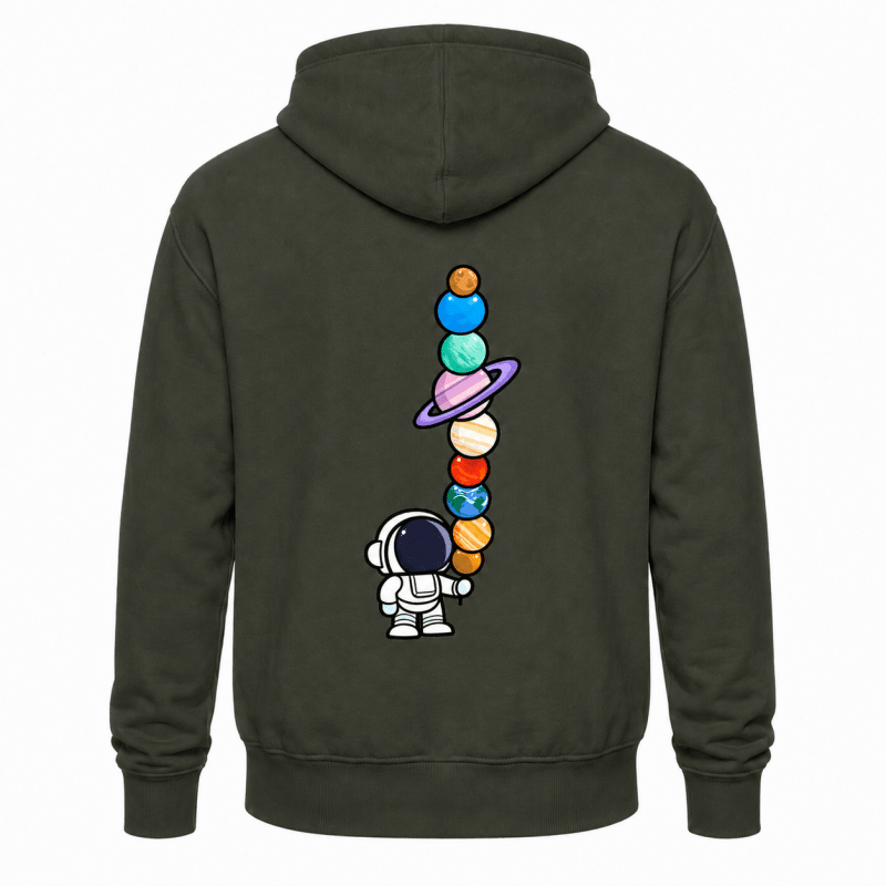 Callum Ashby | Cosmic Astronaut Hoodie With Planet Print