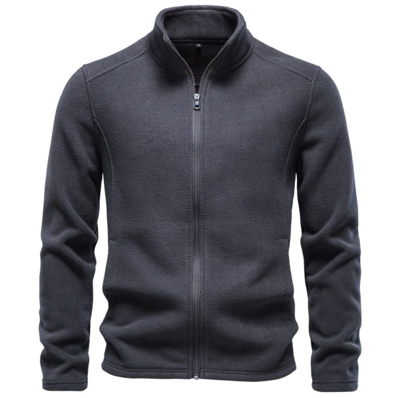 Gareth Prentice | Fleece Mens Jacket With Stand Collar