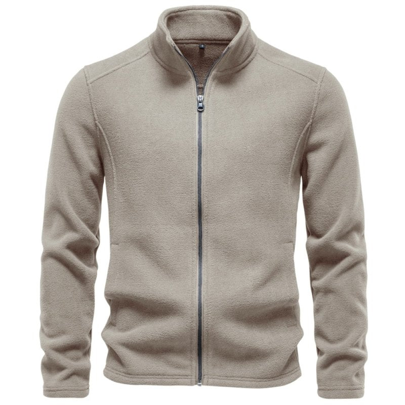 Gareth Prentice | Fleece Mens Jacket With Stand Collar
