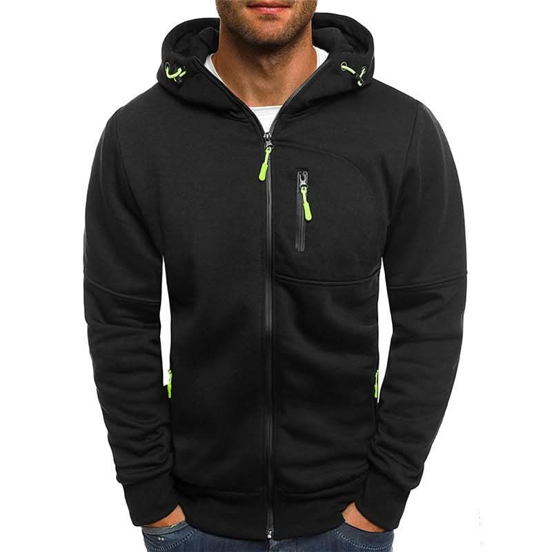 James Thornfield | Sweat à capuche polaire zippé Drax bleu marine