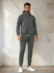 James Thornfield | Sweat à capuche polaire zippé Drax bleu marine