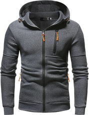 James Thornfield | Sweat à capuche polaire zippé Drax bleu marine