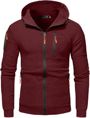 James Thornfield | Sweat à capuche polaire zippé Drax bleu marine
