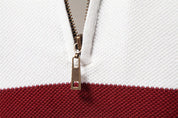 Miles Kendall | Quarter-Zip Colour Block Sweater For Men