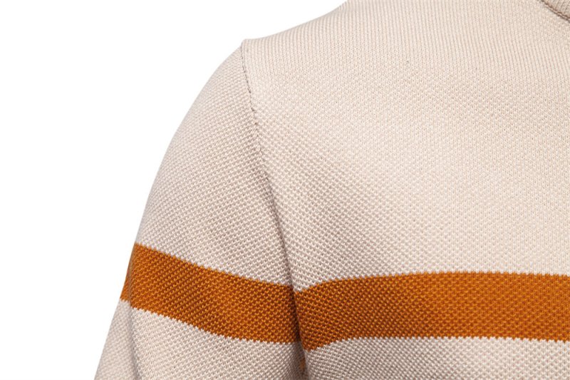 Miles Kendall | Quarter-Zip Colour Block Sweater For Men