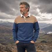 Graham Whitlock | Colour-Block Polo Sweater With Ribbed Cuffs