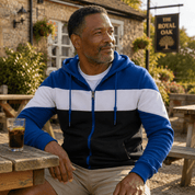 Graham Pickford | Colorblock Zip-Up Hoodie For Men
