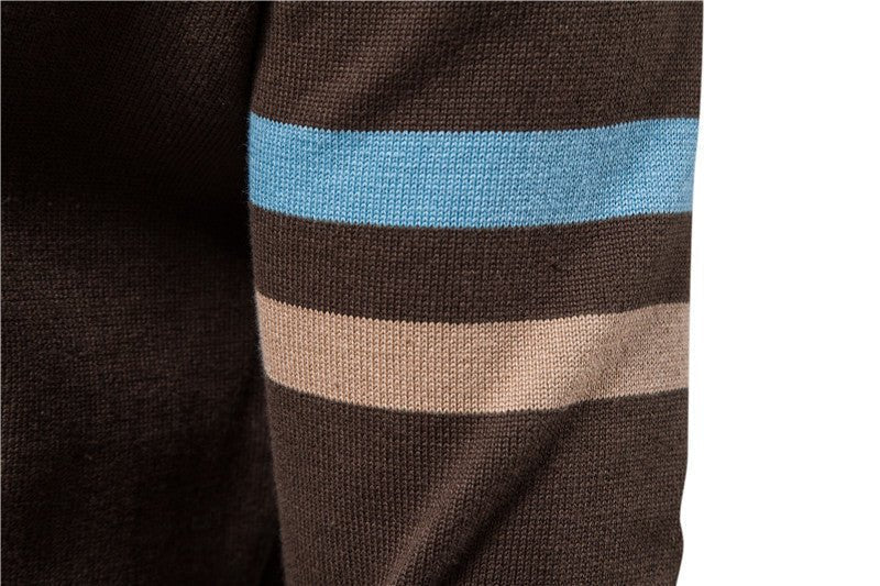 Barnaby Kingswell | Cotton Zip Sweater With Contrast Panel