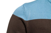 Barnaby Kingswell | Cotton Zip Sweater With Contrast Panel