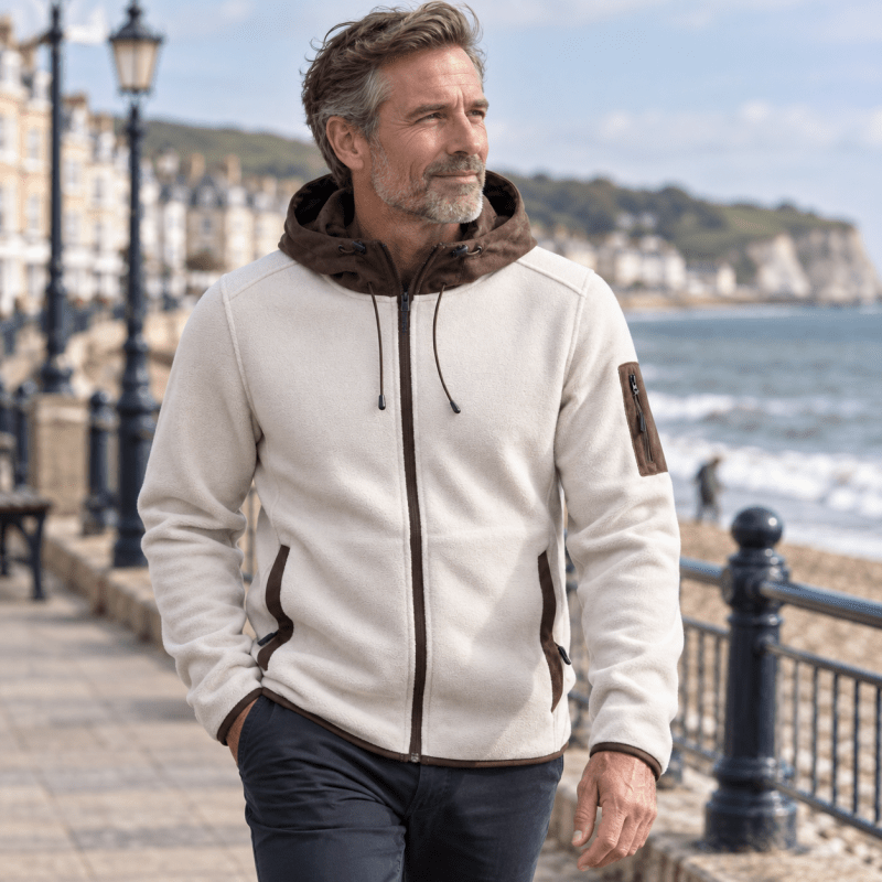 Gideon Sharpe | Fleece-Lined Hoodie With Contrast Detailing