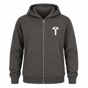 Duncan Ferris | Navy Zip Hoodie With Kangaroo Pocket