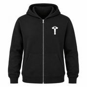 Duncan Ferris | Navy Zip Hoodie With Kangaroo Pocket