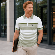 Barnaby Kingsley | Striped Contrast Polo Shirt