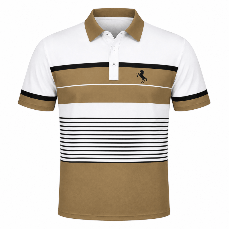 Barnaby Kingsley | Striped Contrast Polo Shirt