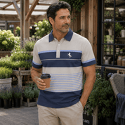 Barnaby Kingsley | Striped Contrast Polo Shirt
