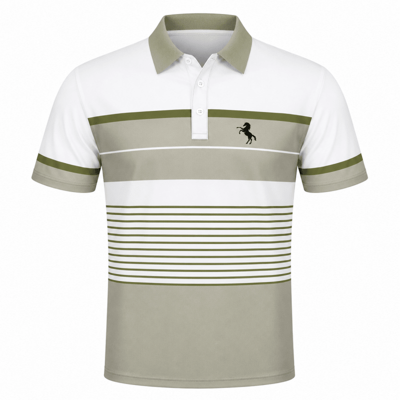 Barnaby Kingsley | Striped Contrast Polo Shirt