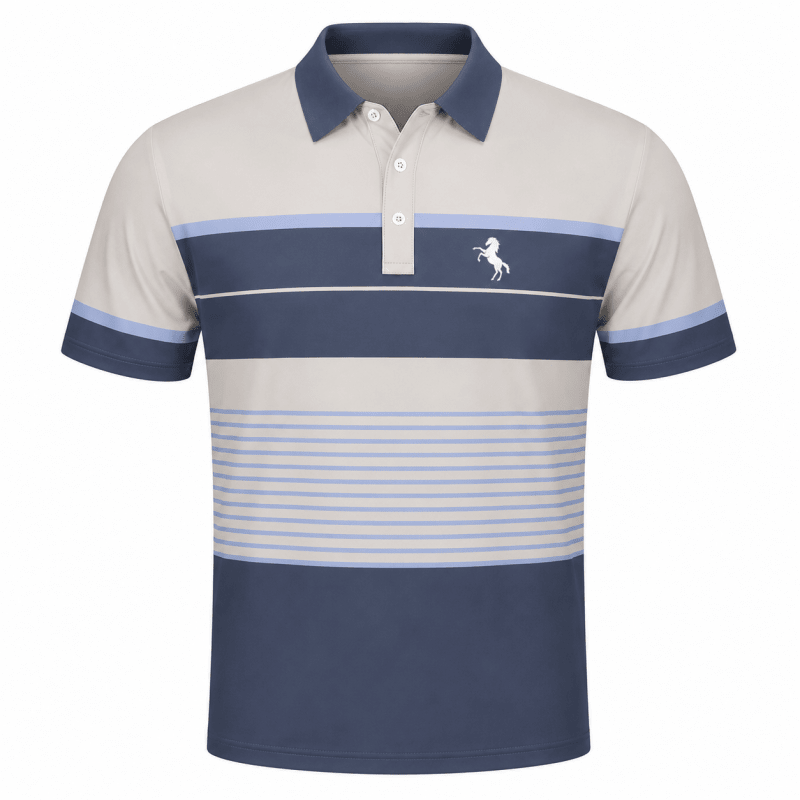 Barnaby Kingsley | Striped Contrast Polo Shirt