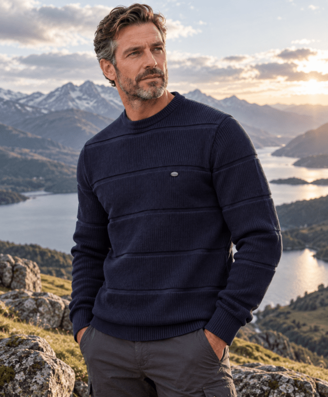 Graham Pearce | Cotton-Rich Crew Neck Sweater