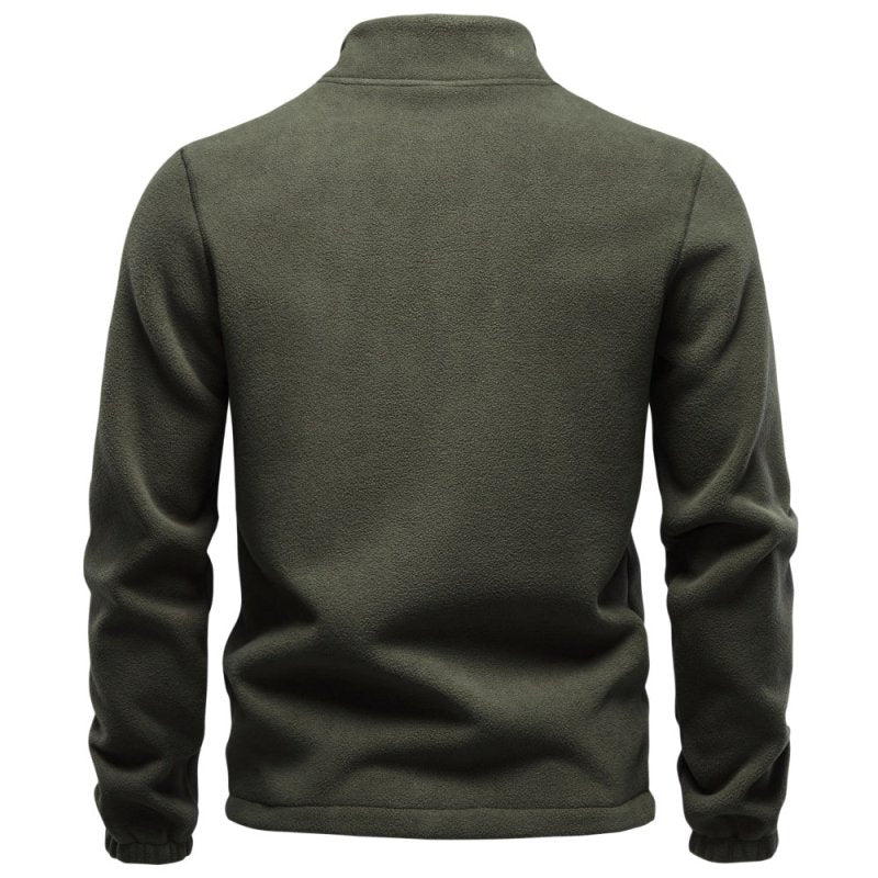 Rowan Sutherland | Fleece Mens Jacket With Zip Chest Pocket