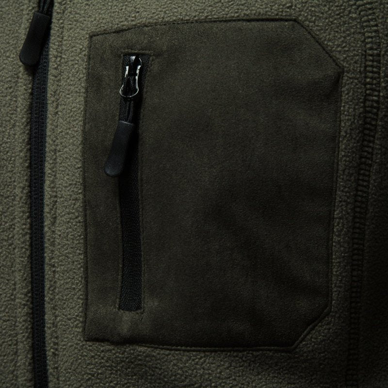Rowan Sutherland | Fleece Mens Jacket With Zip Chest Pocket
