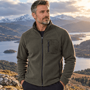 Rowan Sutherland | Fleece Mens Jacket With Zip Chest Pocket