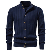 Nigel Ashcombe | Cable-Knit Cotton Sweater With Stand Collar
