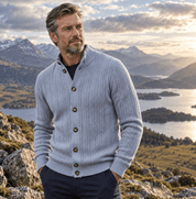 Nigel Ashcombe | Cable-Knit Cotton Sweater With Stand Collar