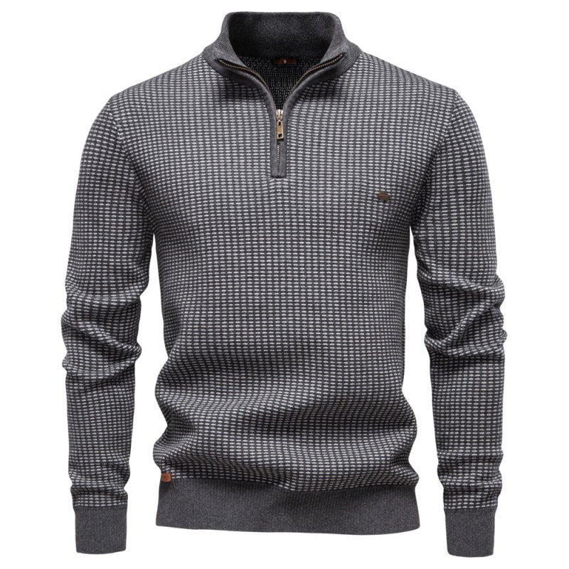 Nigel Thorpe | Fair Isle Quarter-Zip Sweater For Men