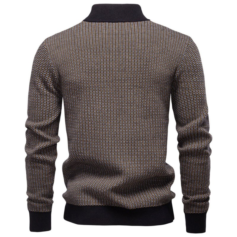 Nigel Thorpe | Fair Isle Quarter-Zip Sweater For Men
