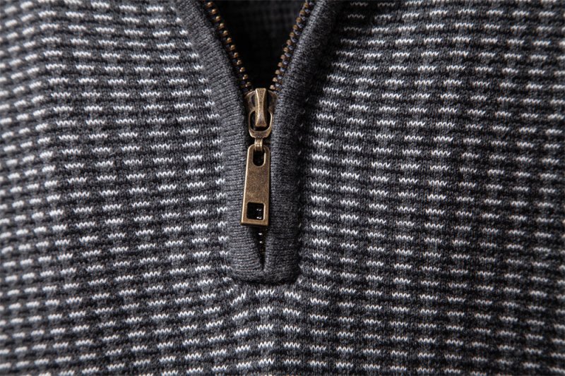 Nigel Thorpe | Fair Isle Quarter-Zip Sweater For Men