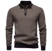 Nigel Thorpe | Fair Isle Quarter-Zip Sweater For Men
