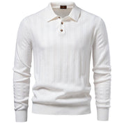 Rowan Whitlock | Ribbed Knit Sweater With Polo Collar