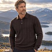 Rowan Whitlock | Ribbed Knit Sweater With Polo Collar