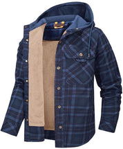 Nathaniel Hayes | Sherpa-Lined Plaid Hooded Jacket