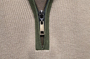 Nigel Prescott | Two-Tone Quarter-Zip Sweater