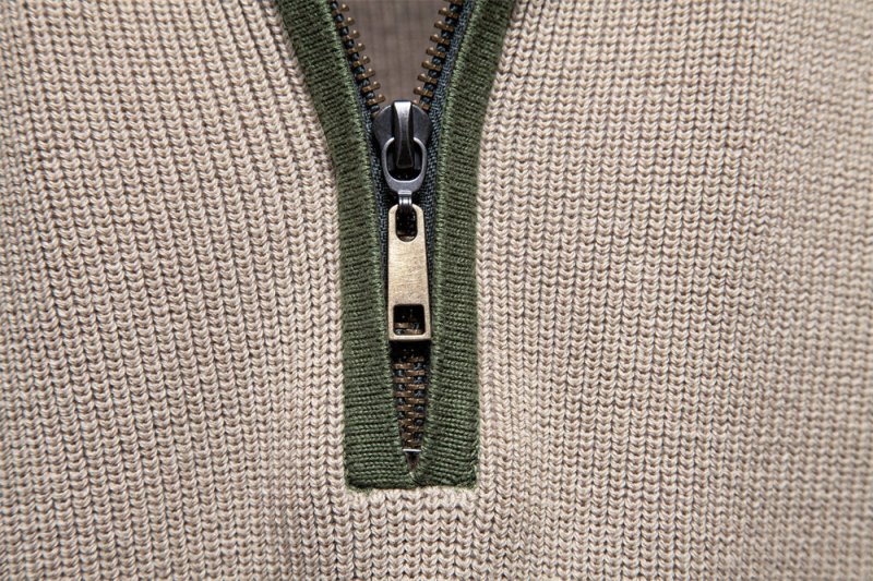 Nigel Prescott | Two-Tone Quarter-Zip Sweater