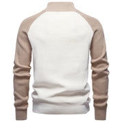 Nigel Prescott | Two-Tone Quarter-Zip Sweater