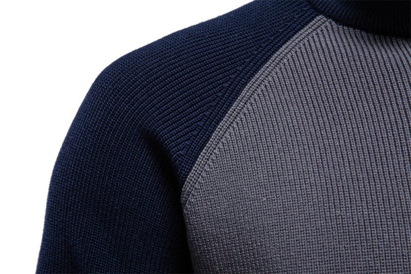 Nigel Prescott | Two-Tone Quarter-Zip Sweater