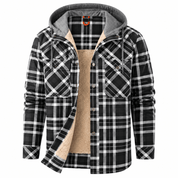 Nathaniel Hayes | Sherpa-Lined Plaid Hooded Jacket