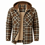 Nathaniel Hayes | Sherpa-Lined Plaid Hooded Jacket